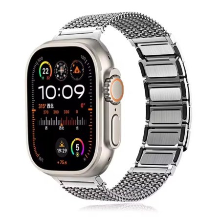  High Quality Stainless Steel Slim Design Metal Smart Watch Strap For Size 42 /44 /45 /49